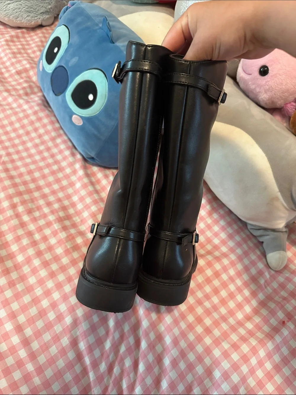 Kids Black Tall Boots